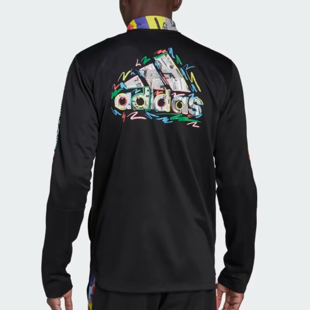 ADIDAS X KRIS ANDREW SMALL TIRO PRIDE TRACK JACKET RECYCLED MATERIALS  sz M